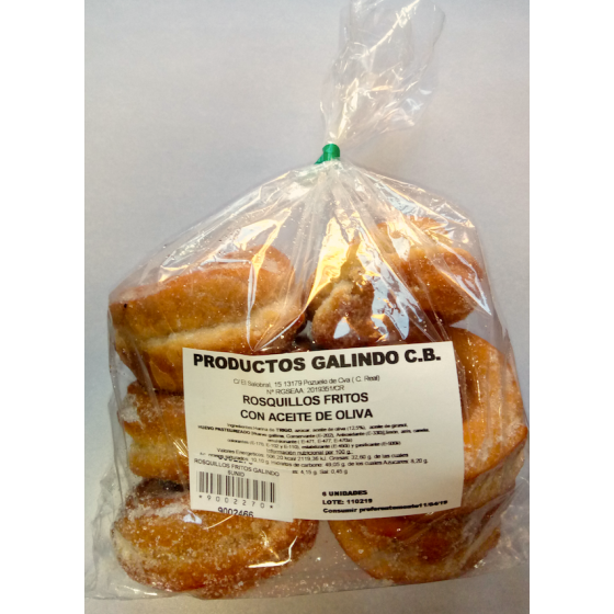 Rosquillos Fritos Galindo con Aceite de Oliva 6 Uds.